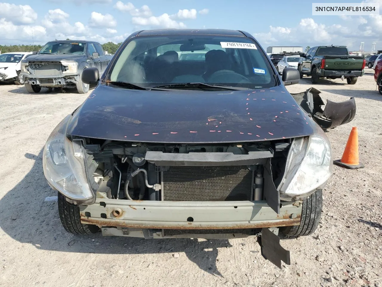 2015 Nissan Versa S VIN: 3N1CN7AP4FL816534 Lot: 79819794