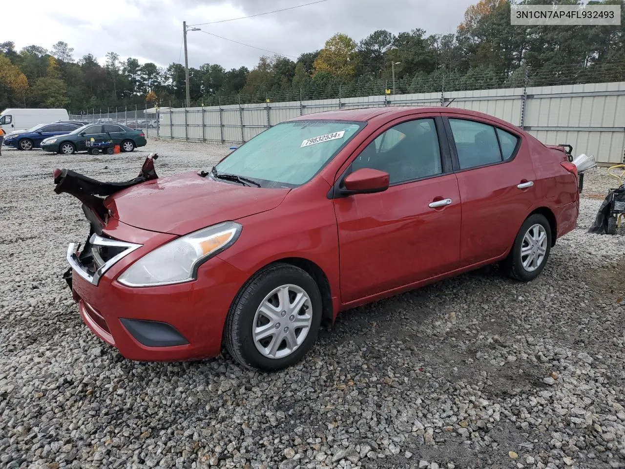 2015 Nissan Versa S VIN: 3N1CN7AP4FL932493 Lot: 79832534