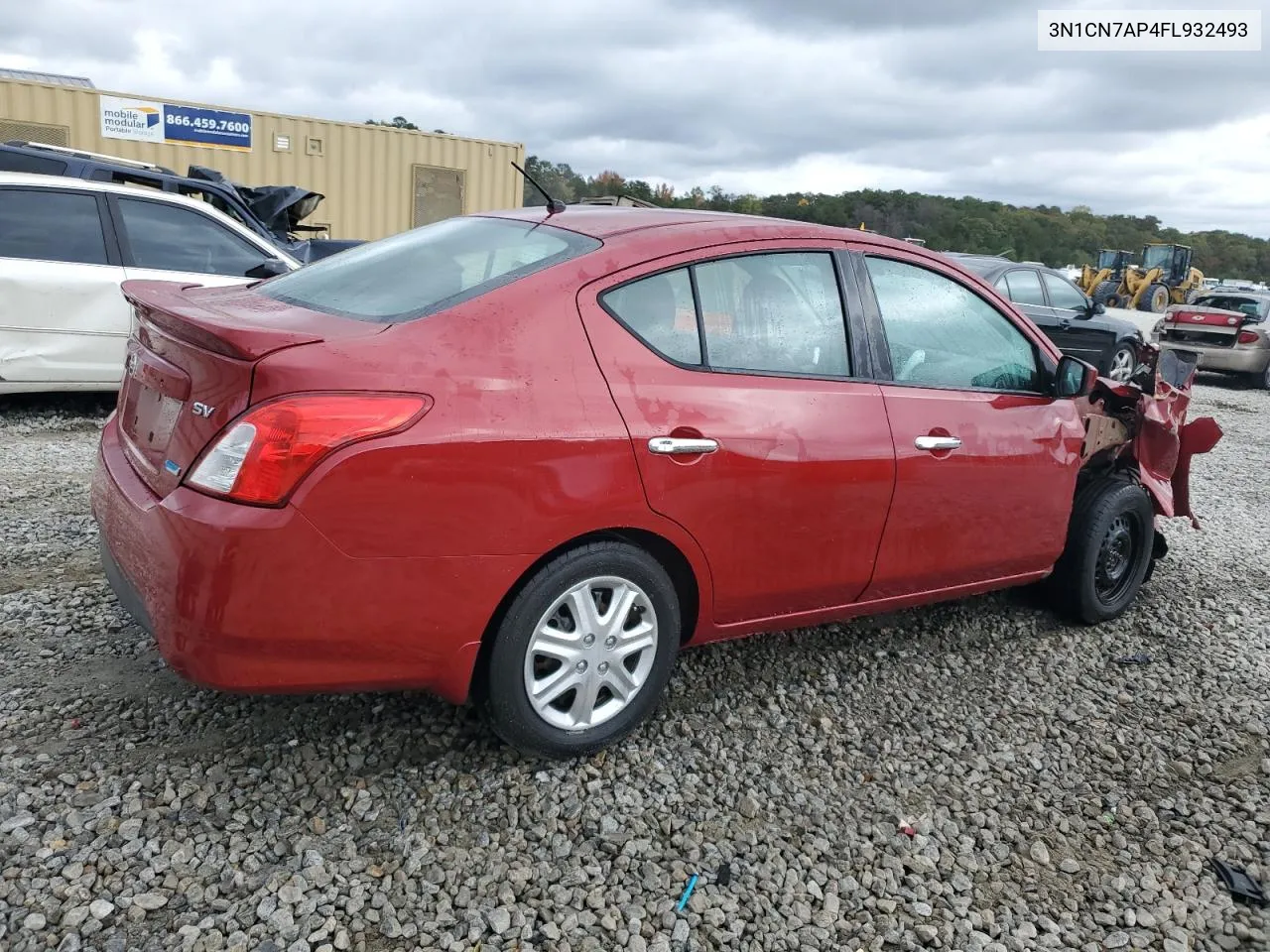 2015 Nissan Versa S VIN: 3N1CN7AP4FL932493 Lot: 79832534