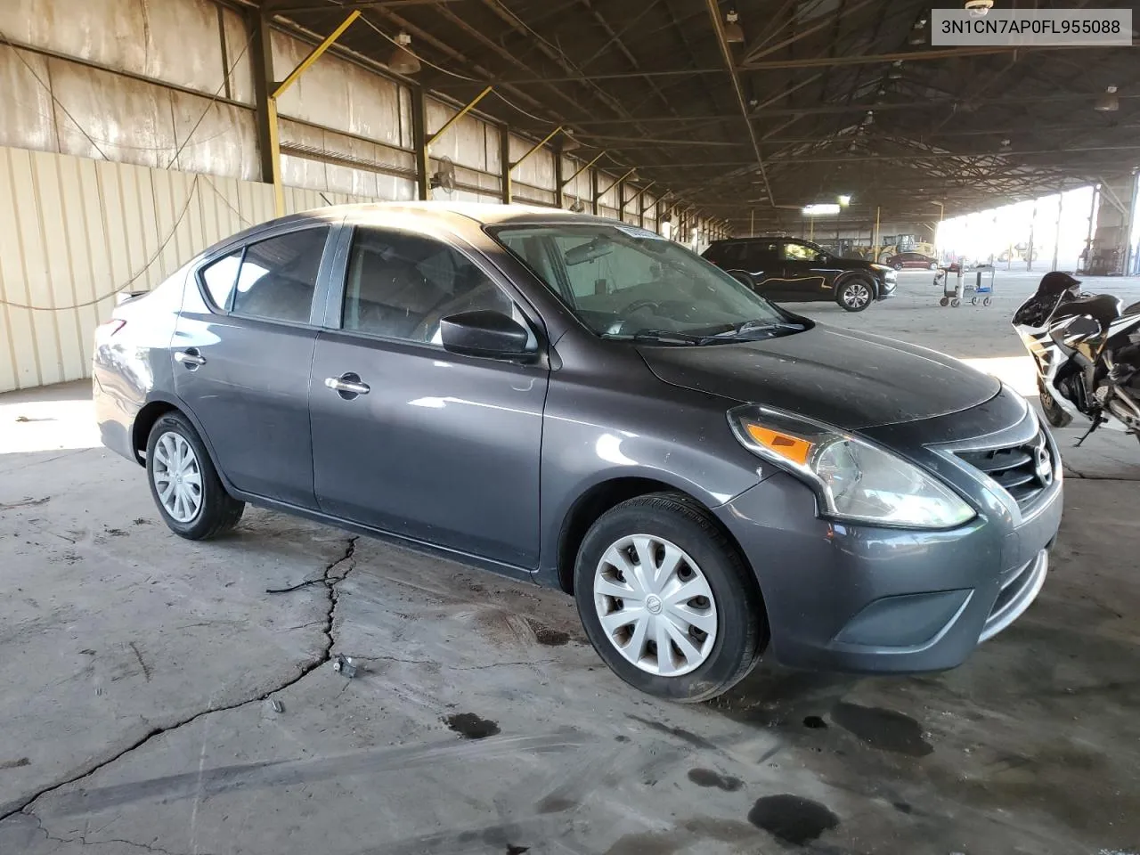 2015 Nissan Versa S VIN: 3N1CN7AP0FL955088 Lot: 80093124