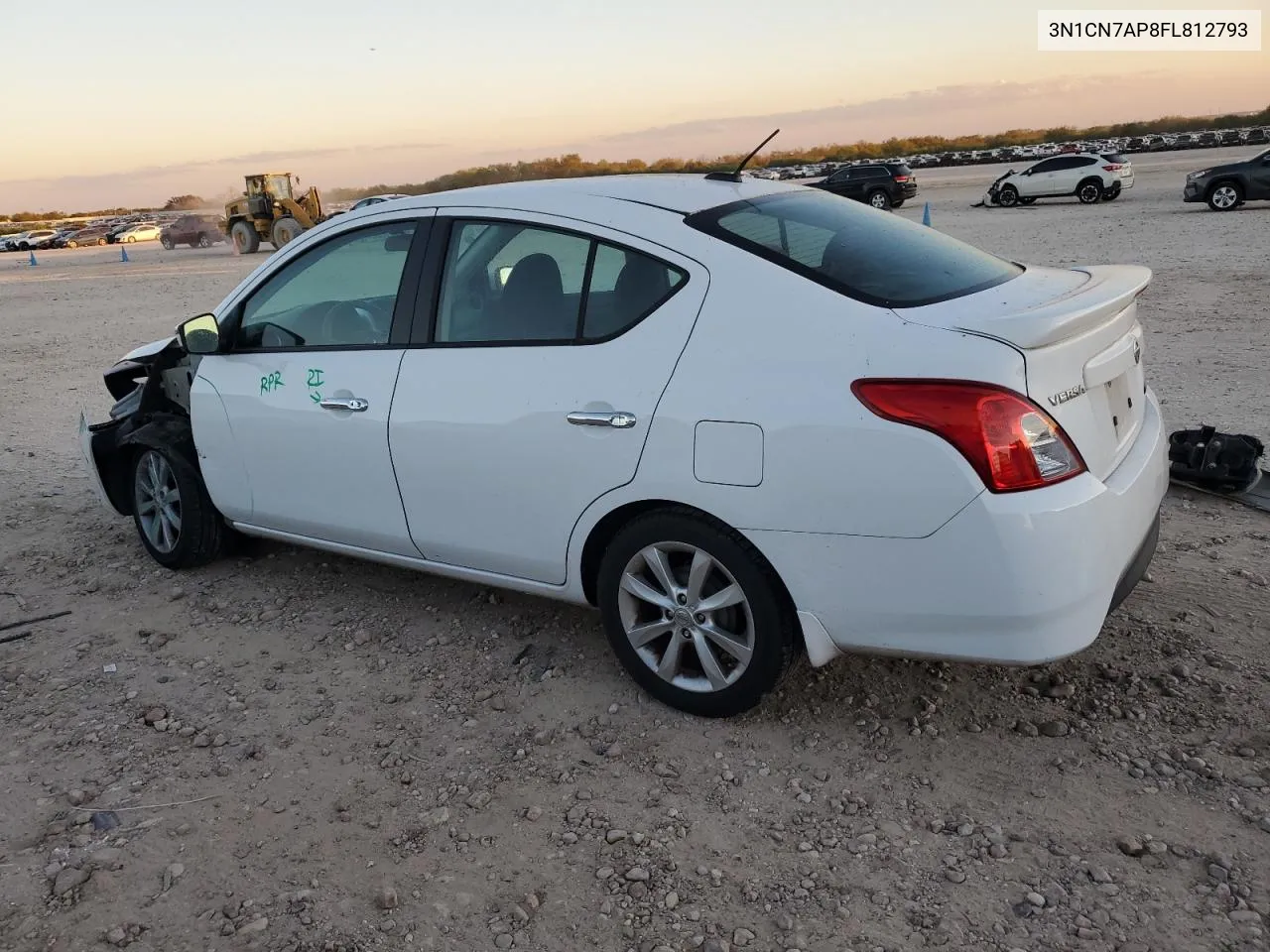 2015 Nissan Versa S VIN: 3N1CN7AP8FL812793 Lot: 80124174