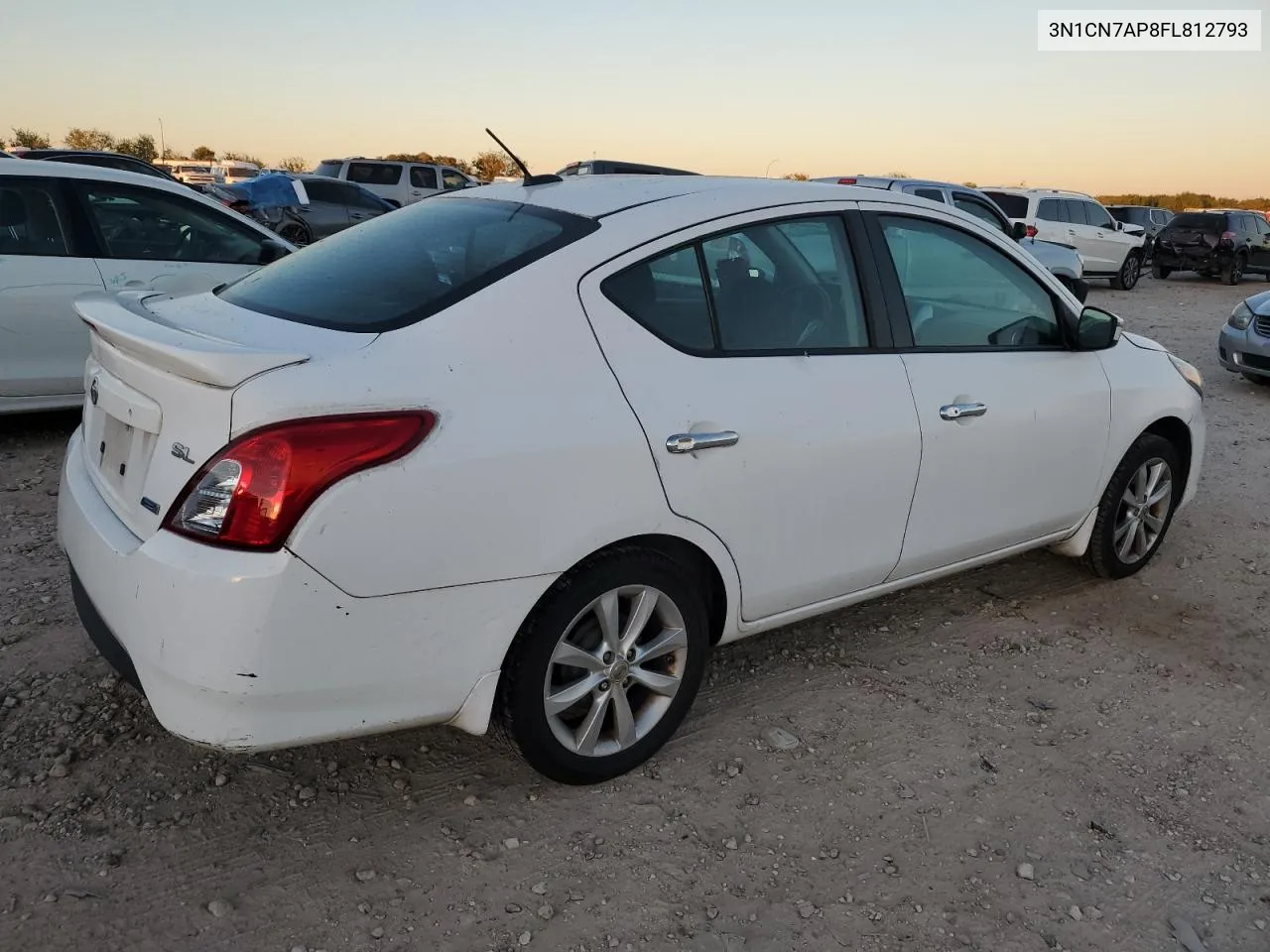 2015 Nissan Versa S VIN: 3N1CN7AP8FL812793 Lot: 80124174