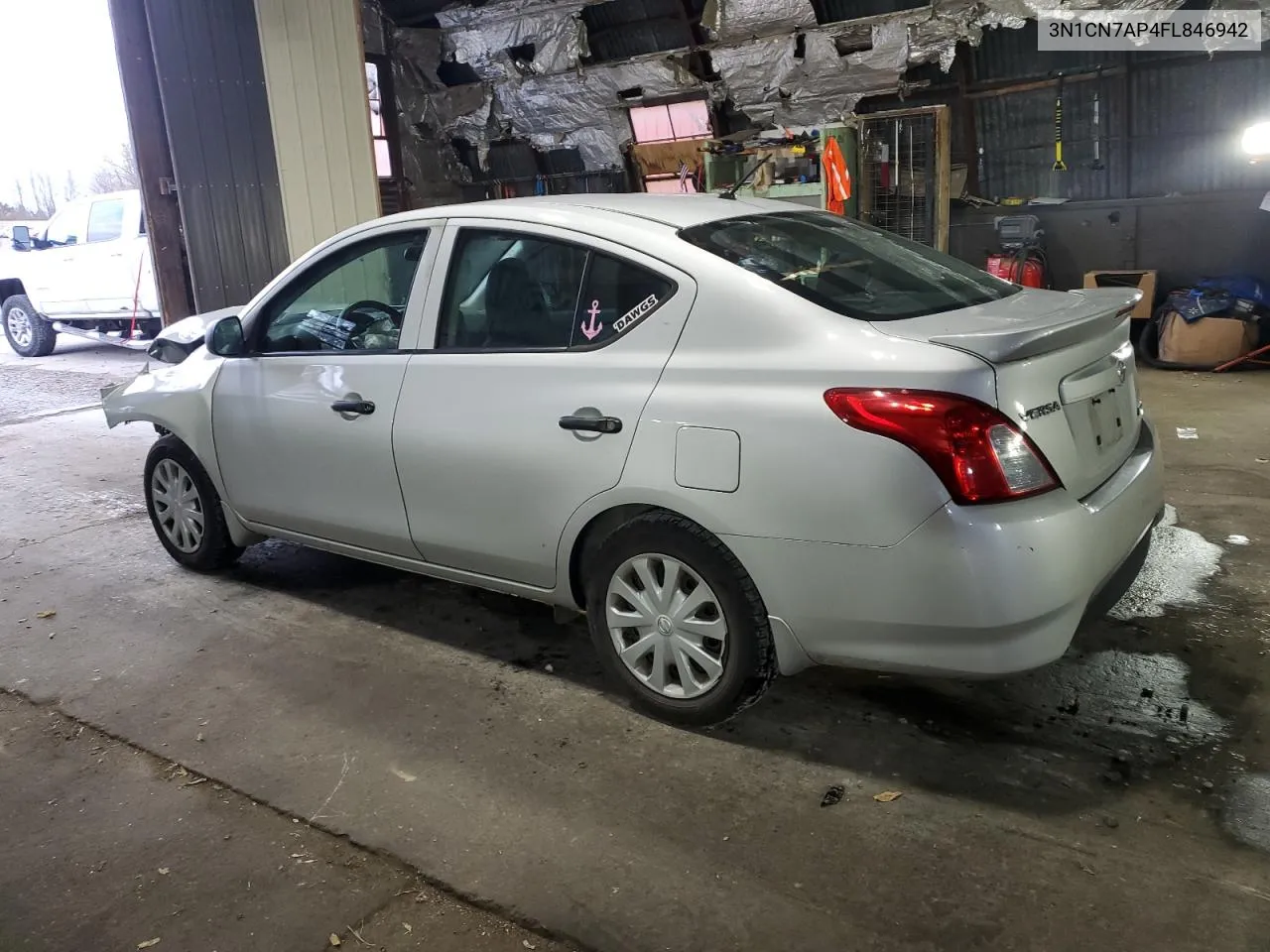 2015 Nissan Versa S VIN: 3N1CN7AP4FL846942 Lot: 80256224