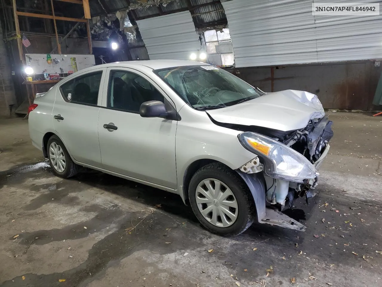 2015 Nissan Versa S VIN: 3N1CN7AP4FL846942 Lot: 80256224