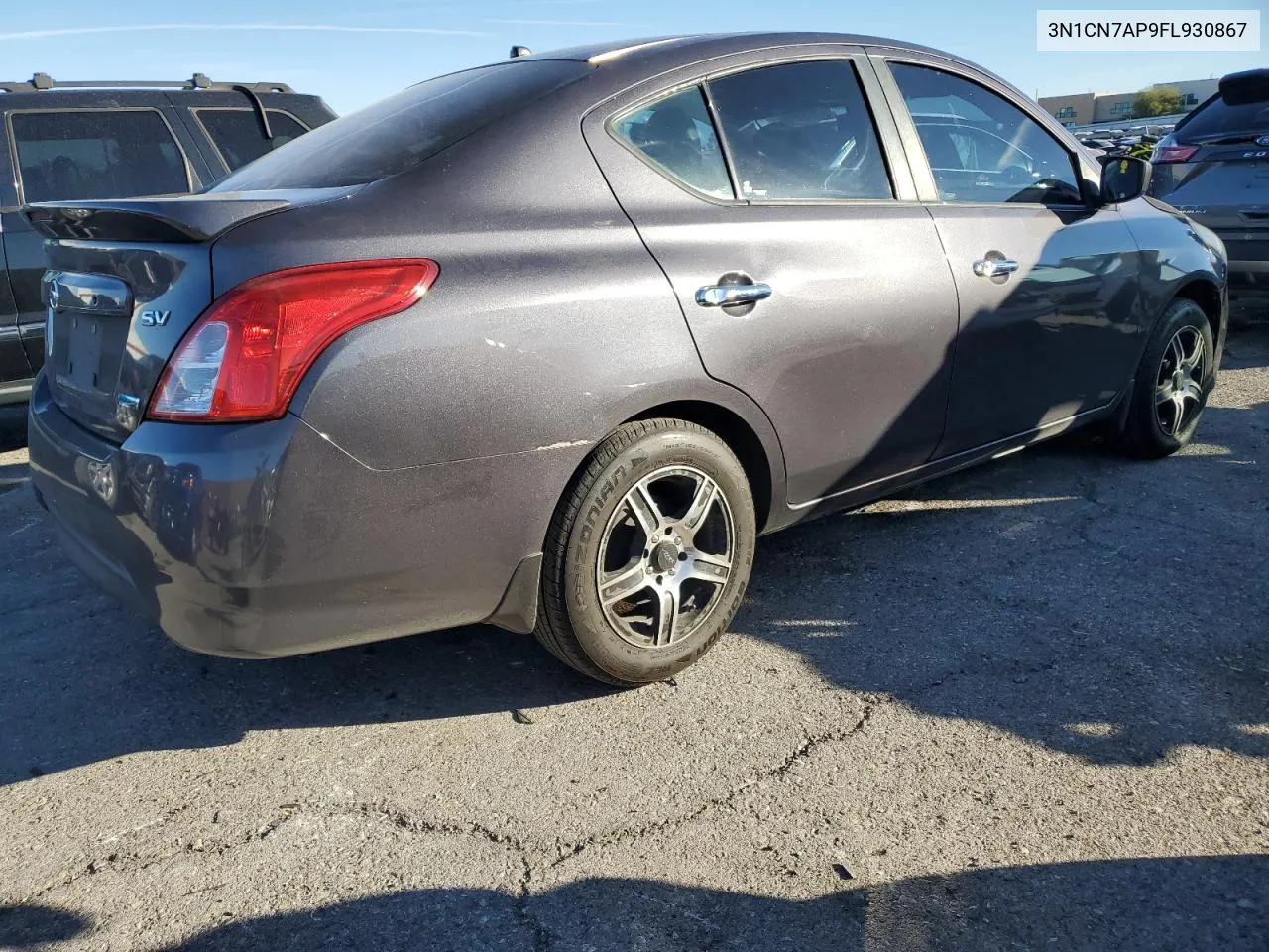 2015 Nissan Versa S VIN: 3N1CN7AP9FL930867 Lot: 80860954