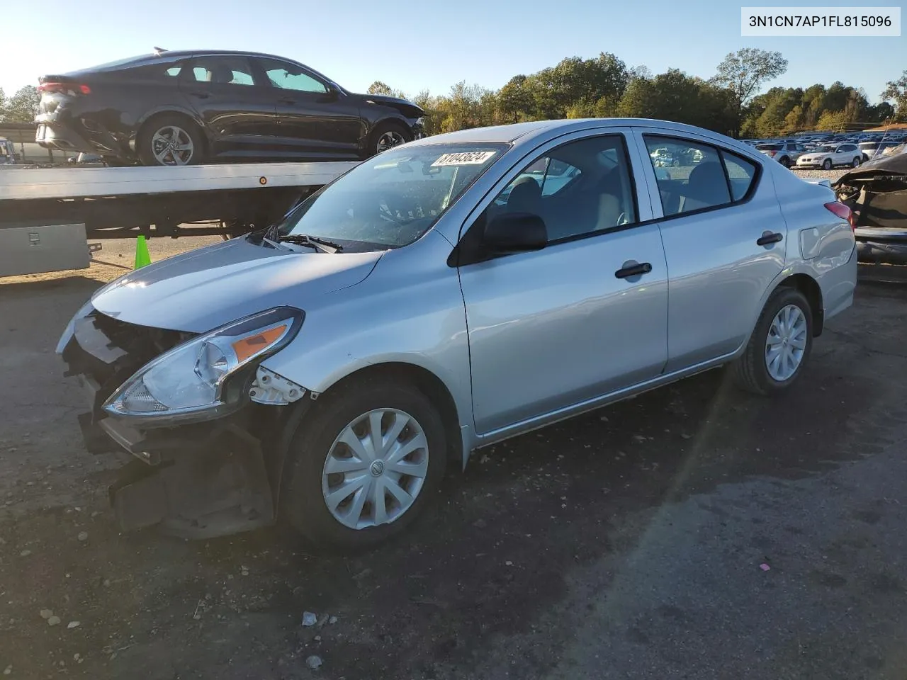 2015 Nissan Versa S VIN: 3N1CN7AP1FL815096 Lot: 81043624