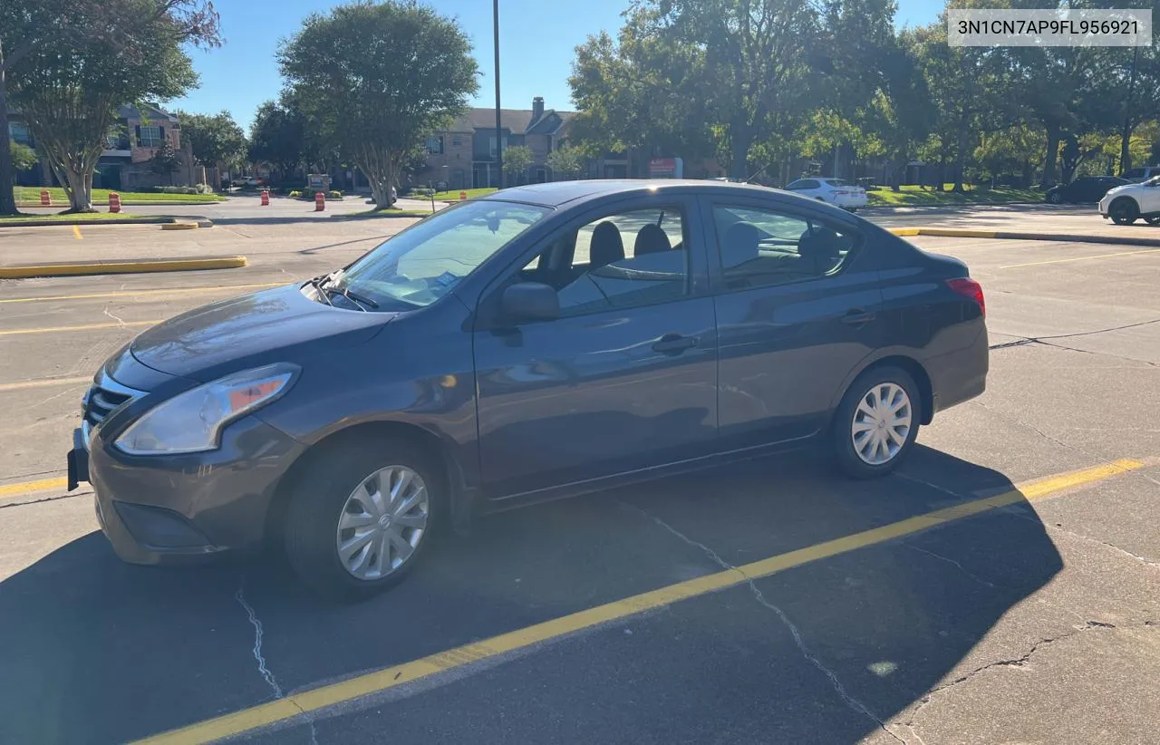 2015 Nissan Versa S VIN: 3N1CN7AP9FL956921 Lot: 81150874