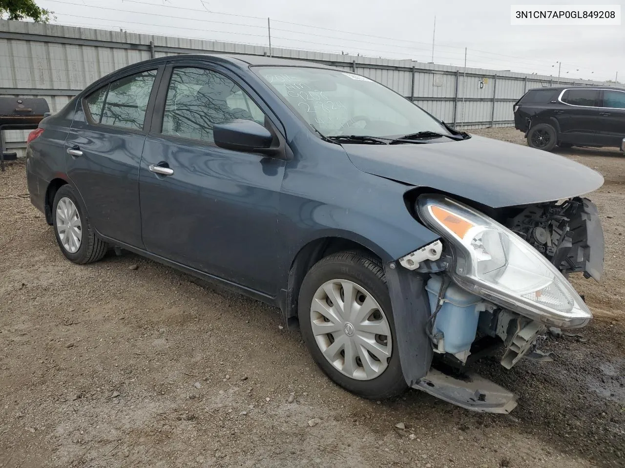 2016 Nissan Versa S VIN: 3N1CN7AP0GL849208 Lot: 45362474