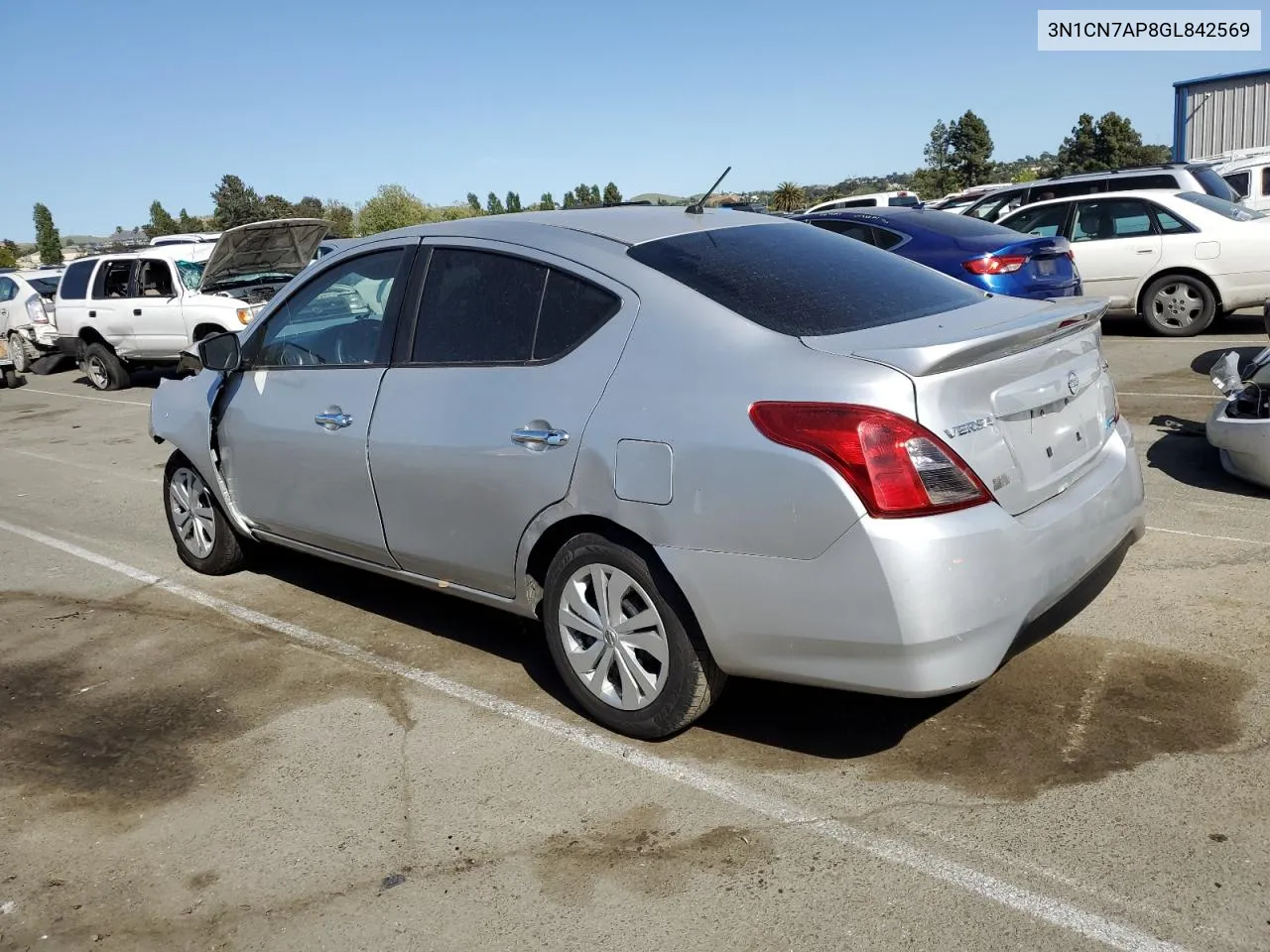 2016 Nissan Versa S VIN: 3N1CN7AP8GL842569 Lot: 53499024