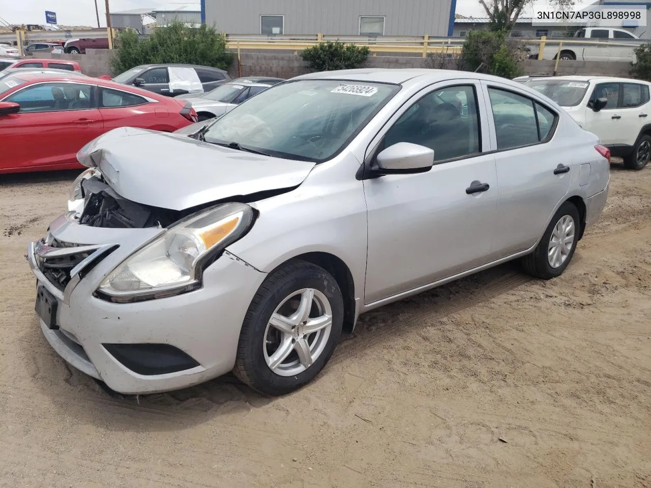 2016 Nissan Versa S VIN: 3N1CN7AP3GL898998 Lot: 54265924