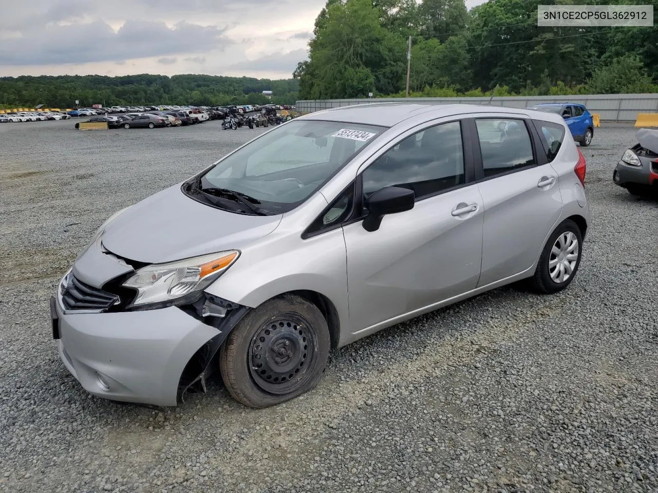 2016 Nissan Versa Note S VIN: 3N1CE2CP5GL362912 Lot: 55137434