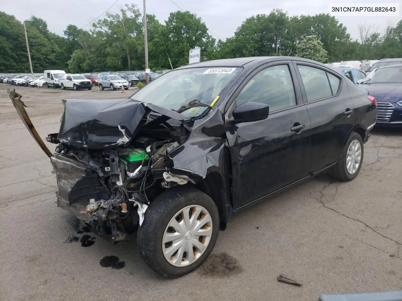 3N1CN7AP7GL882643 2016 Nissan Versa S