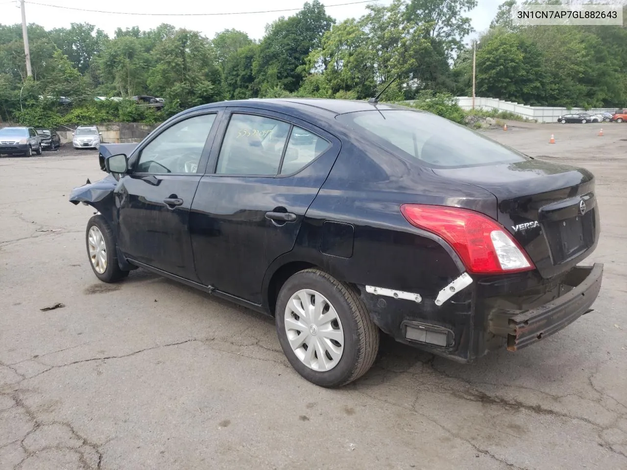 2016 Nissan Versa S VIN: 3N1CN7AP7GL882643 Lot: 55572043