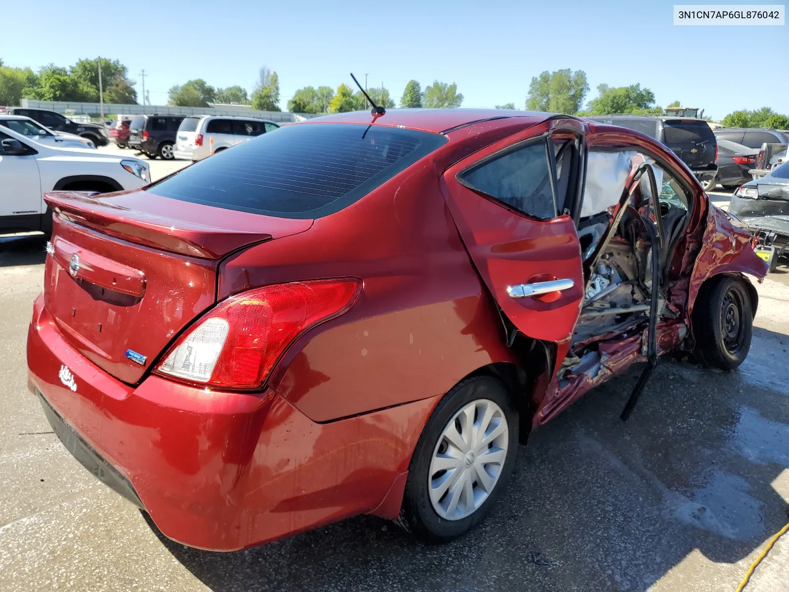 2016 Nissan Versa S VIN: 3N1CN7AP6GL876042 Lot: 57958024