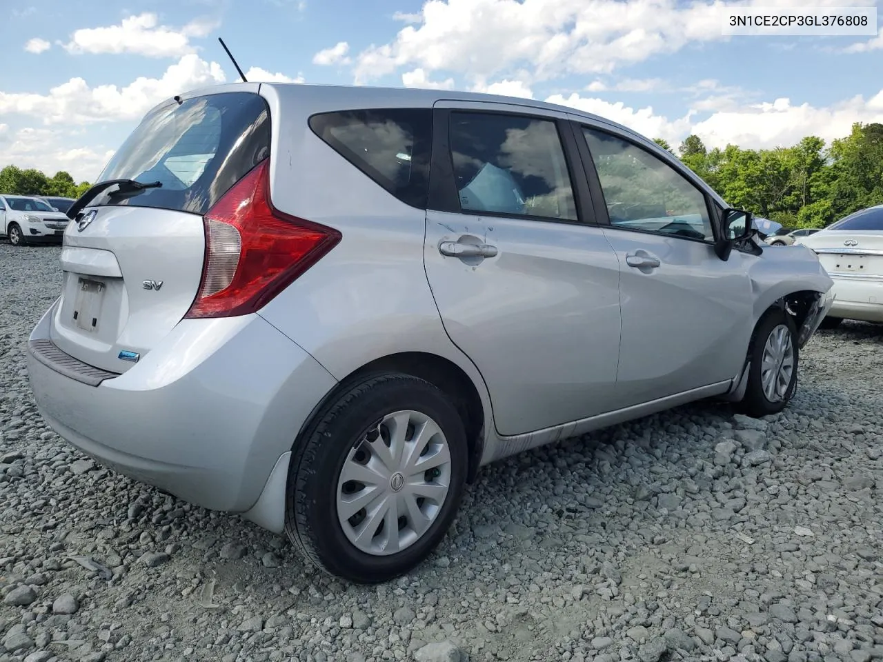 2016 Nissan Versa Note S VIN: 3N1CE2CP3GL376808 Lot: 58555674