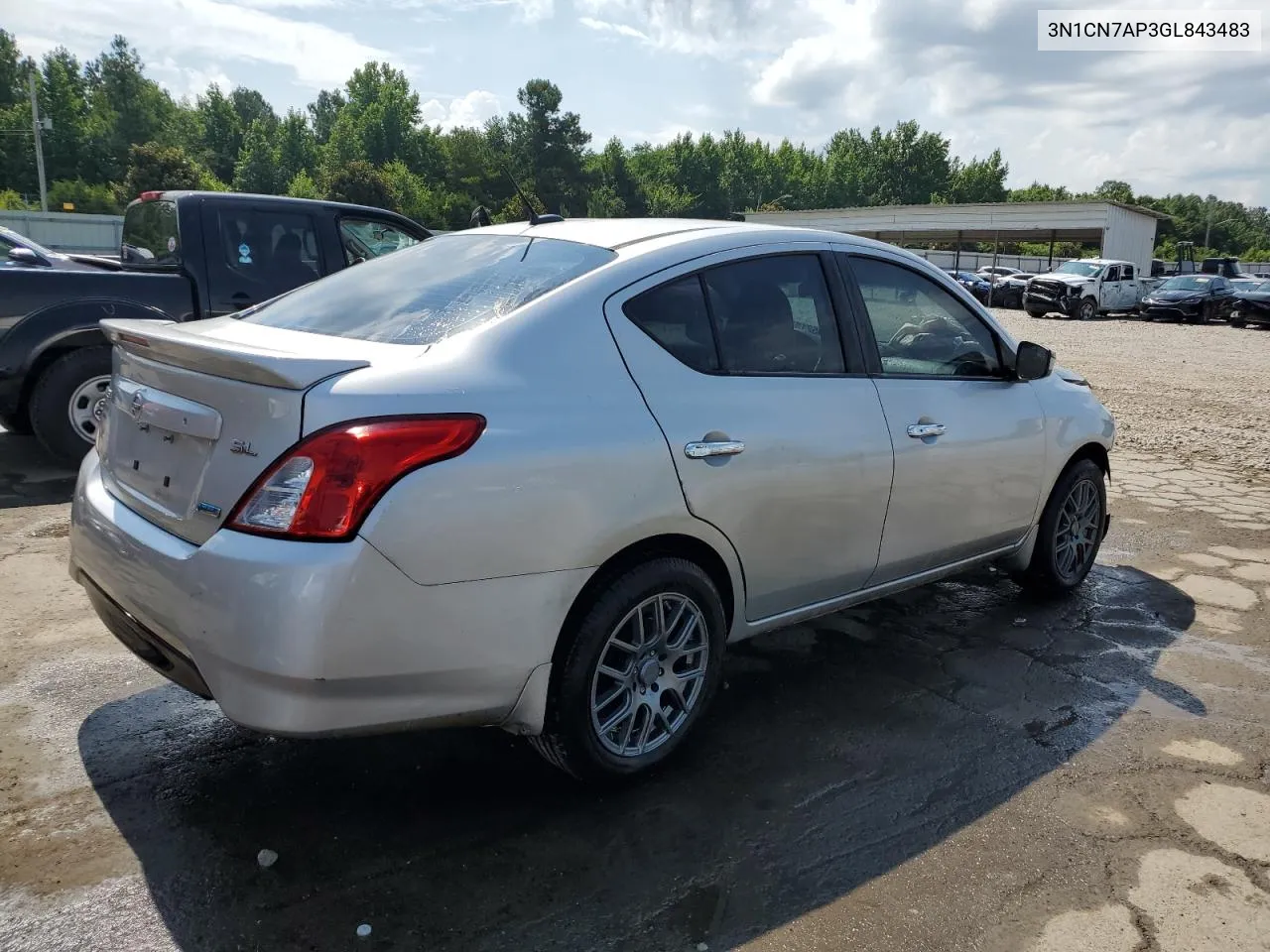 3N1CN7AP3GL843483 2016 Nissan Versa S