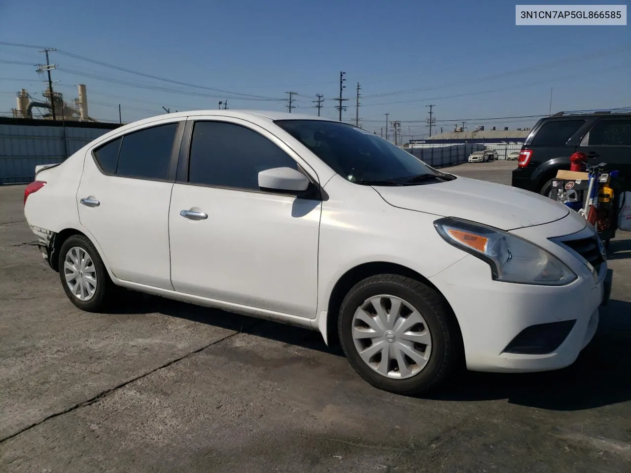 2016 Nissan Versa S VIN: 3N1CN7AP5GL866585 Lot: 62256814