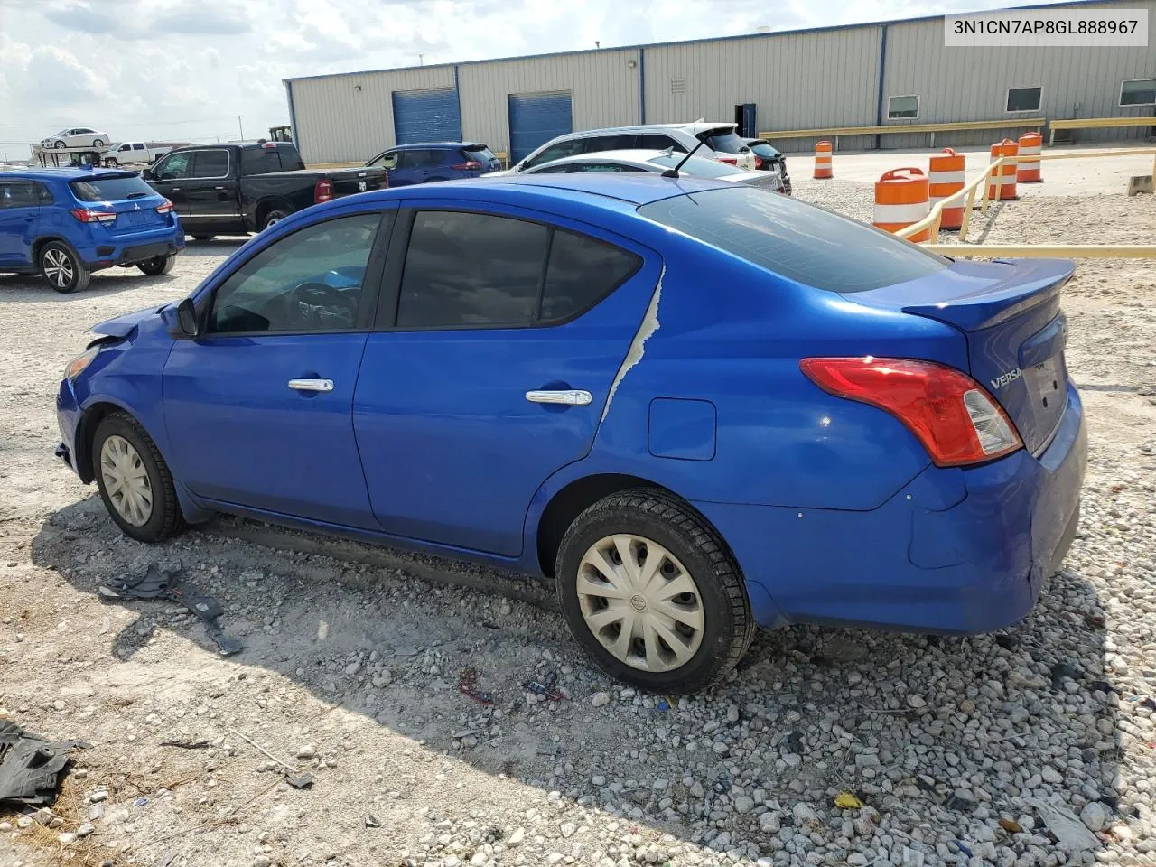 2016 Nissan Versa S VIN: 3N1CN7AP8GL888967 Lot: 64184514