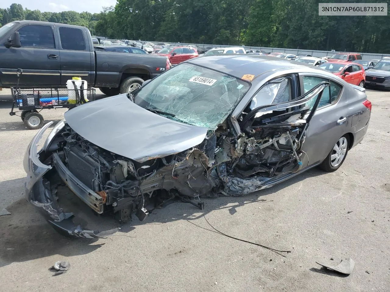 3N1CN7AP6GL871312 2016 Nissan Versa S