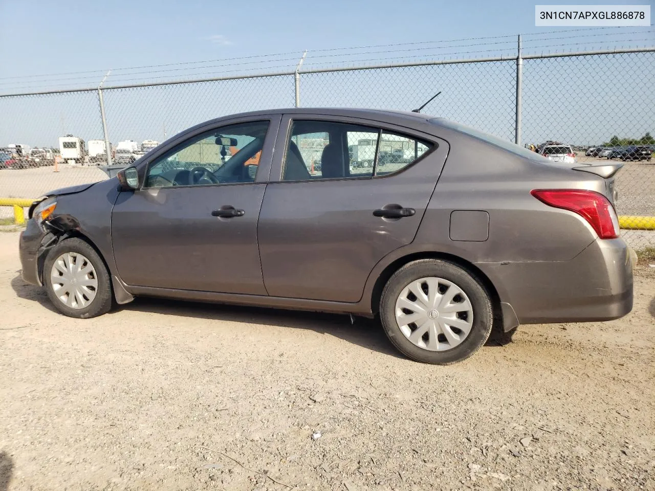 2016 Nissan Versa S VIN: 3N1CN7APXGL886878 Lot: 65842094