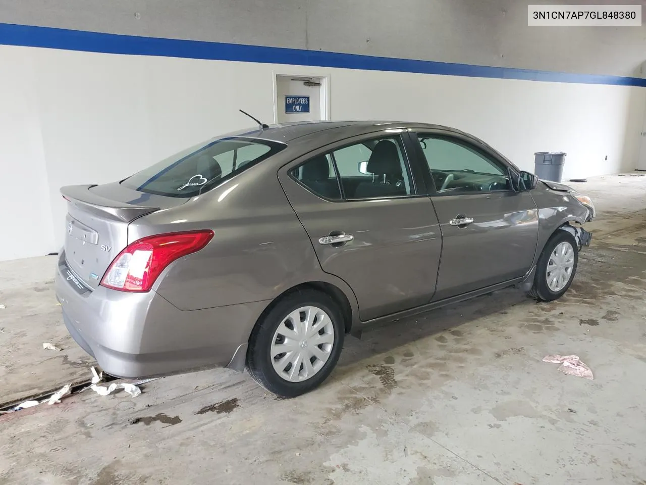 2016 Nissan Versa S VIN: 3N1CN7AP7GL848380 Lot: 66688874