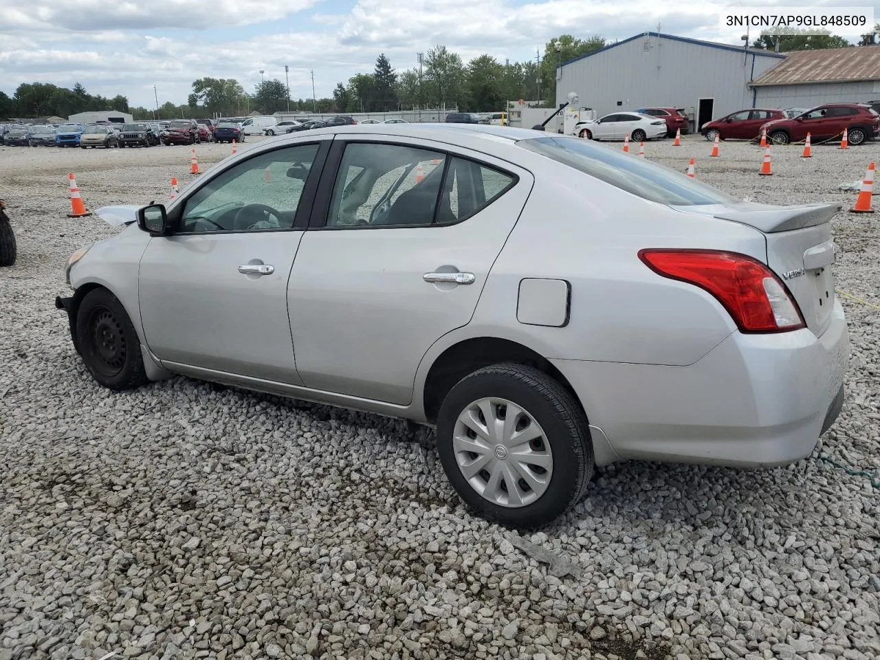 2016 Nissan Versa S VIN: 3N1CN7AP9GL848509 Lot: 66730874