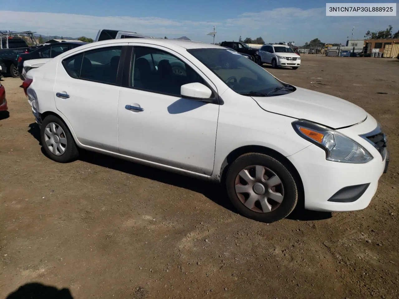 2016 Nissan Versa S VIN: 3N1CN7AP3GL888925 Lot: 66738744