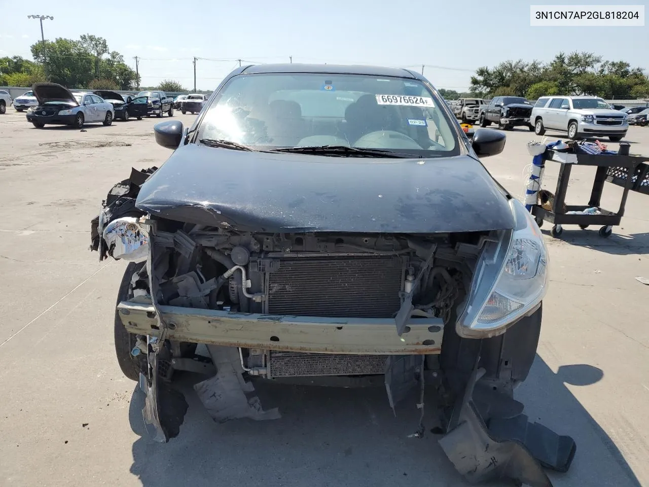 2016 Nissan Versa S VIN: 3N1CN7AP2GL818204 Lot: 66976624