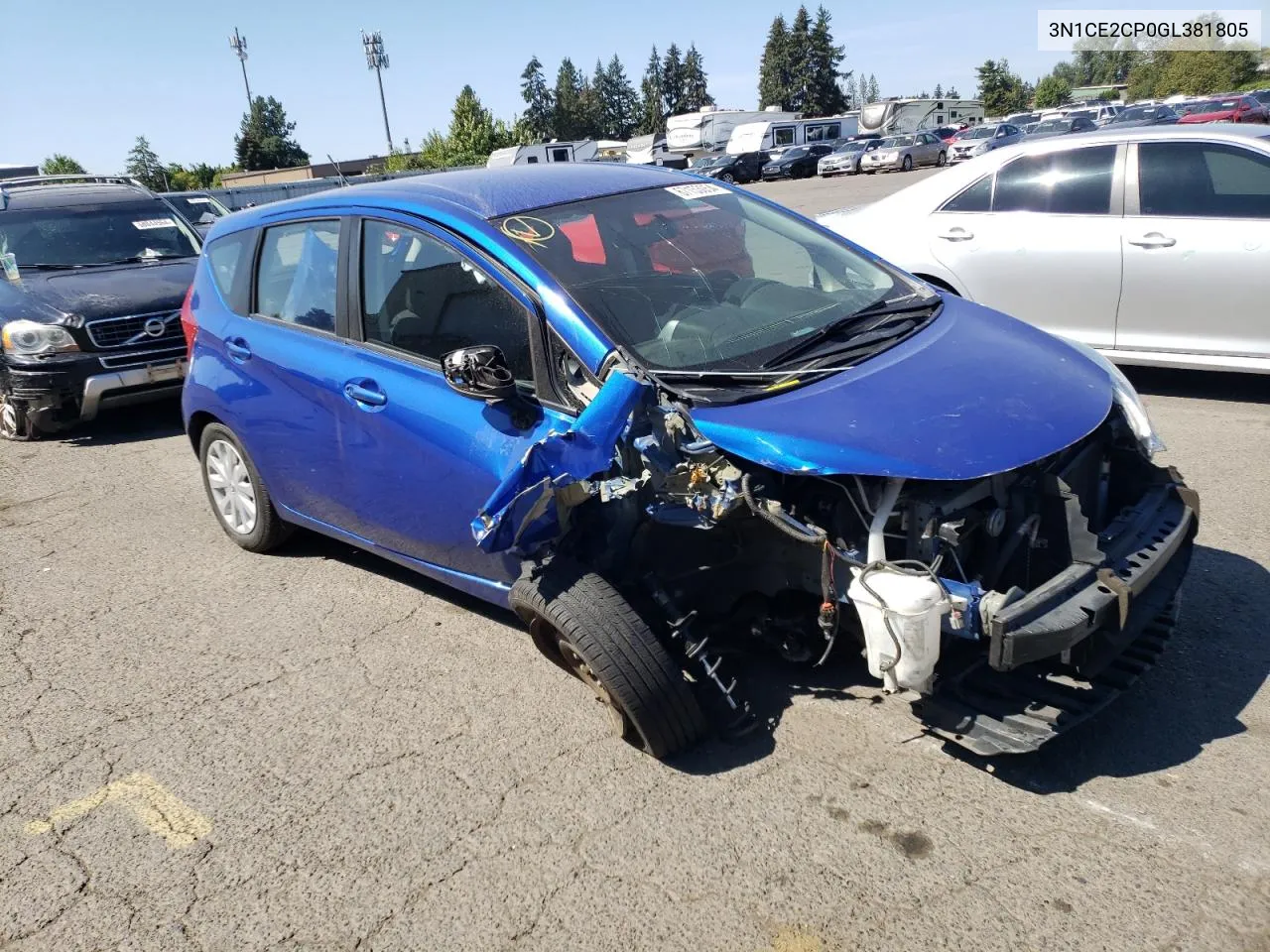 2016 Nissan Versa Note S VIN: 3N1CE2CP0GL381805 Lot: 67153054