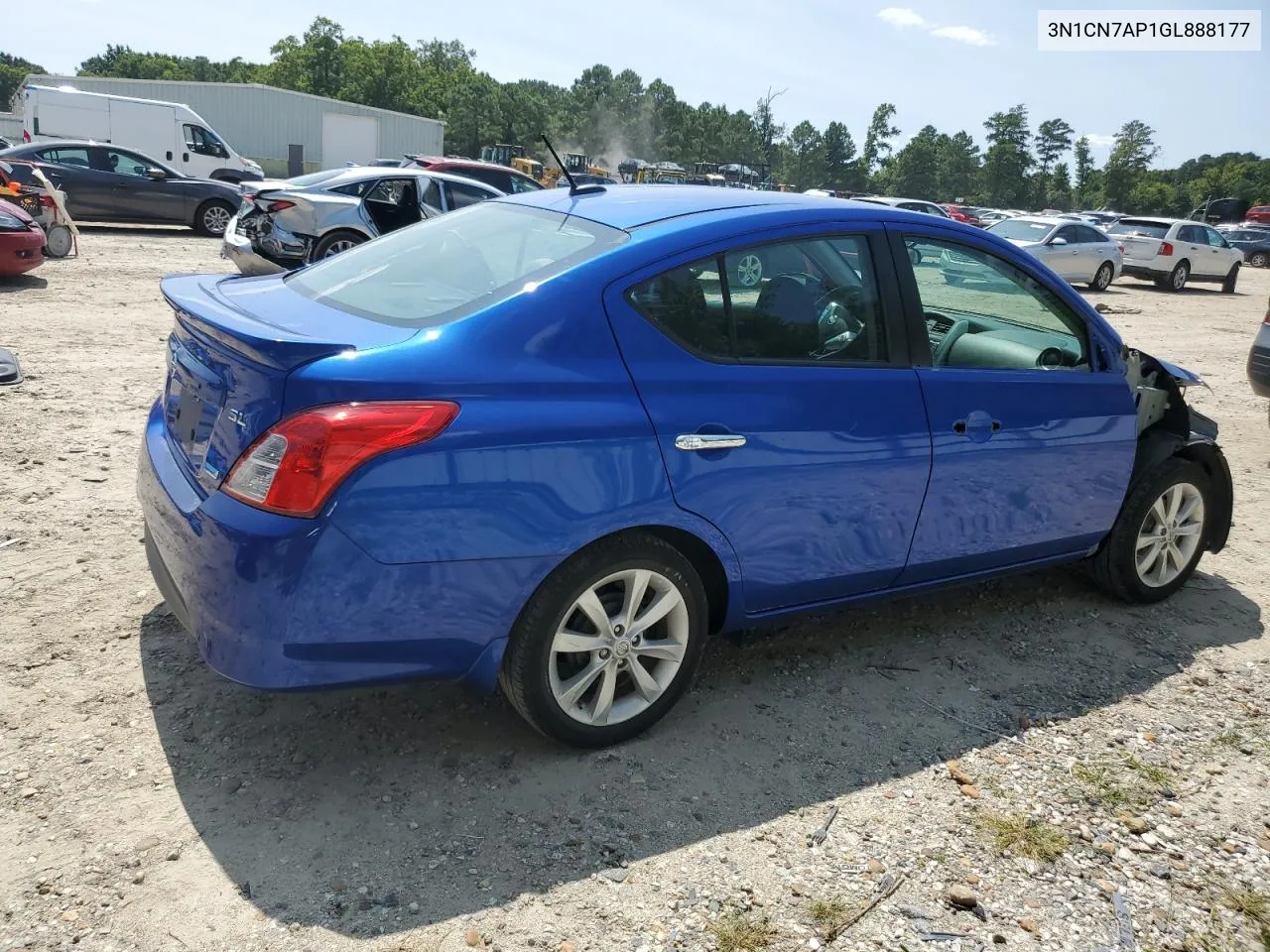 2016 Nissan Versa S VIN: 3N1CN7AP1GL888177 Lot: 67240304