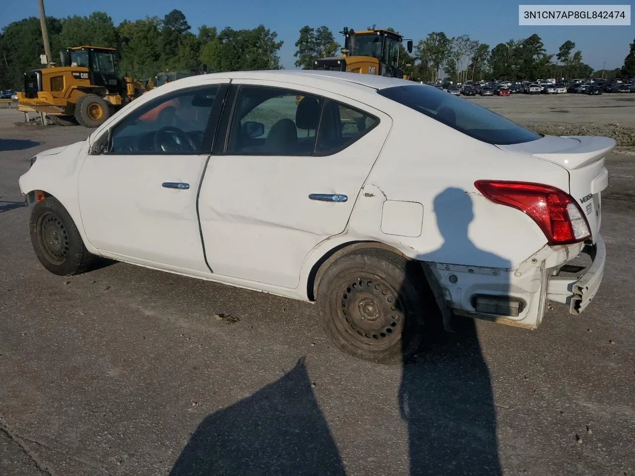 2016 Nissan Versa S VIN: 3N1CN7AP8GL842474 Lot: 67340404