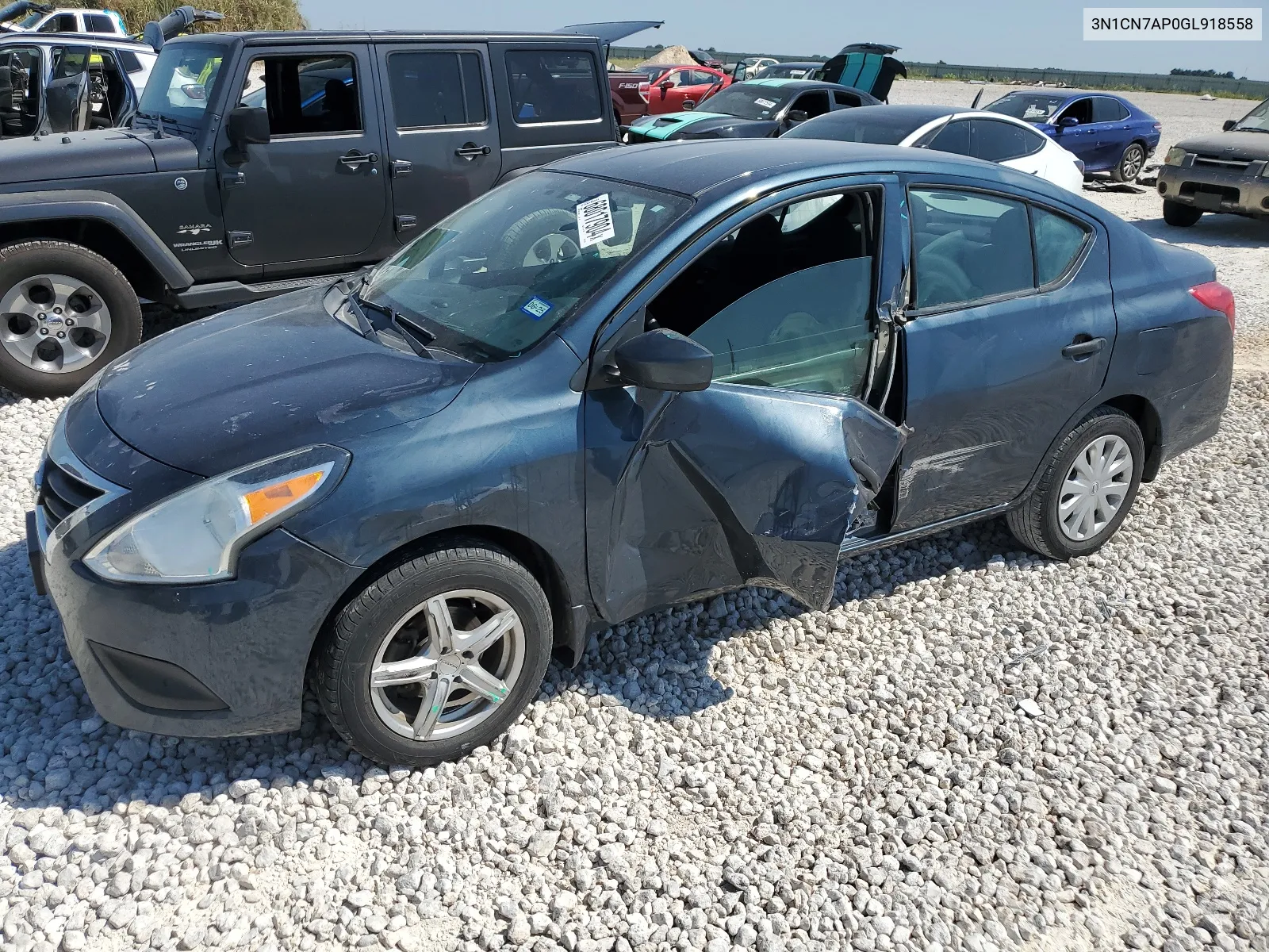 2016 Nissan Versa S VIN: 3N1CN7AP0GL918558 Lot: 68017904