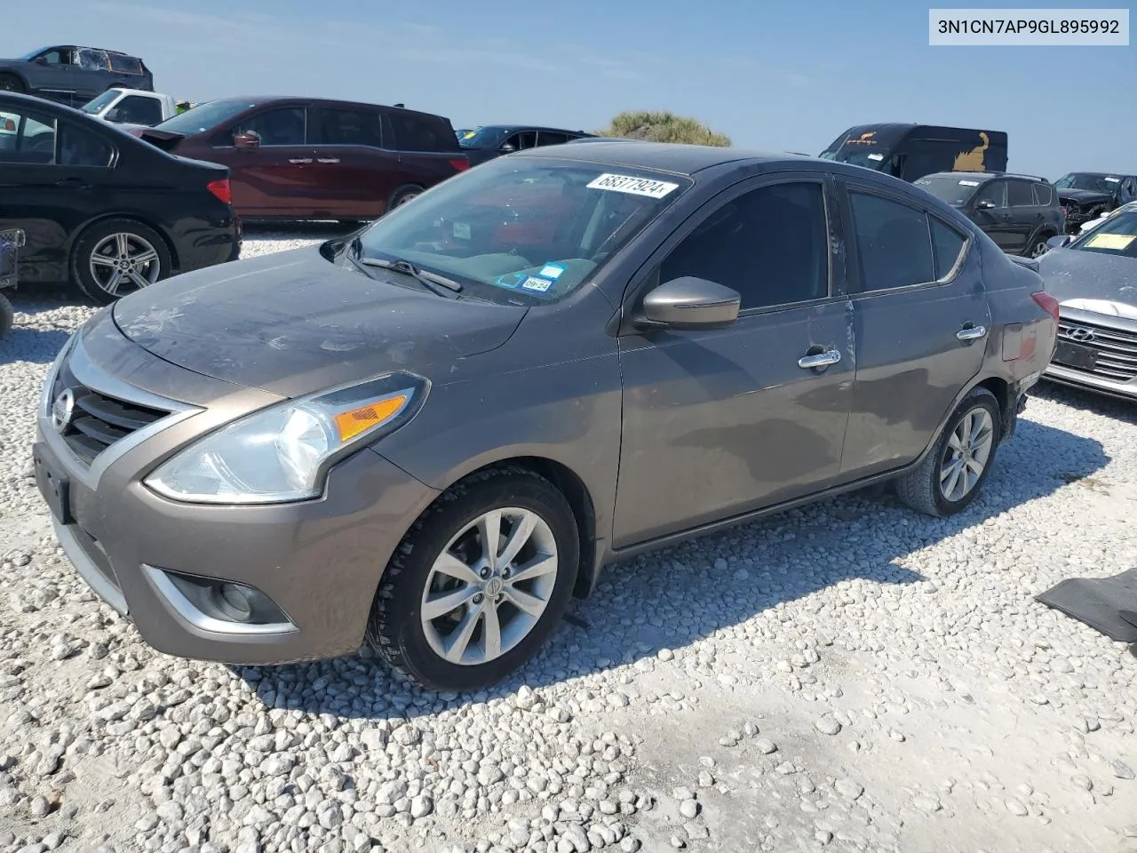 3N1CN7AP9GL895992 2016 Nissan Versa S