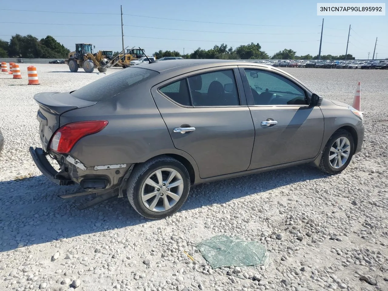 2016 Nissan Versa S VIN: 3N1CN7AP9GL895992 Lot: 68377924