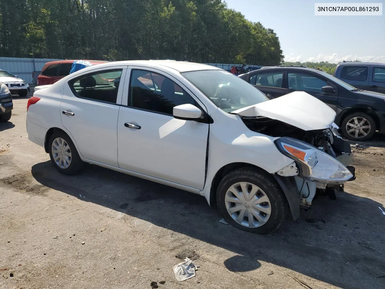 2016 Nissan Versa S VIN: 3N1CN7AP0GL861293 Lot: 68528574