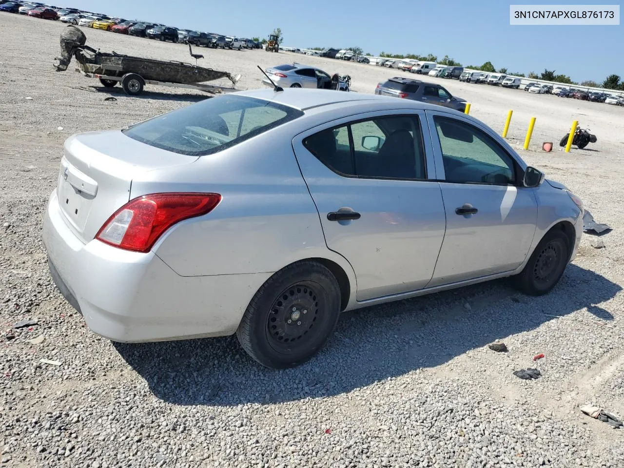 2016 Nissan Versa S VIN: 3N1CN7APXGL876173 Lot: 68622544