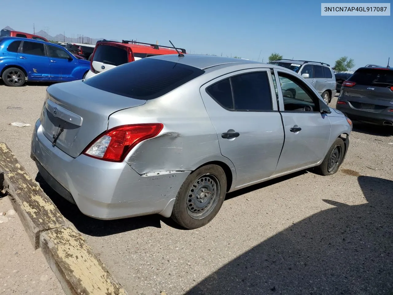 3N1CN7AP4GL917087 2016 Nissan Versa S