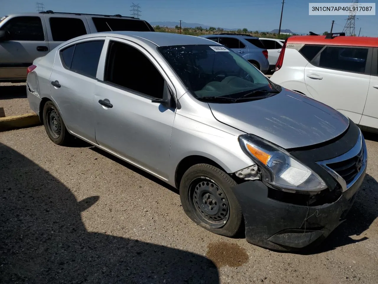 2016 Nissan Versa S VIN: 3N1CN7AP4GL917087 Lot: 68683894