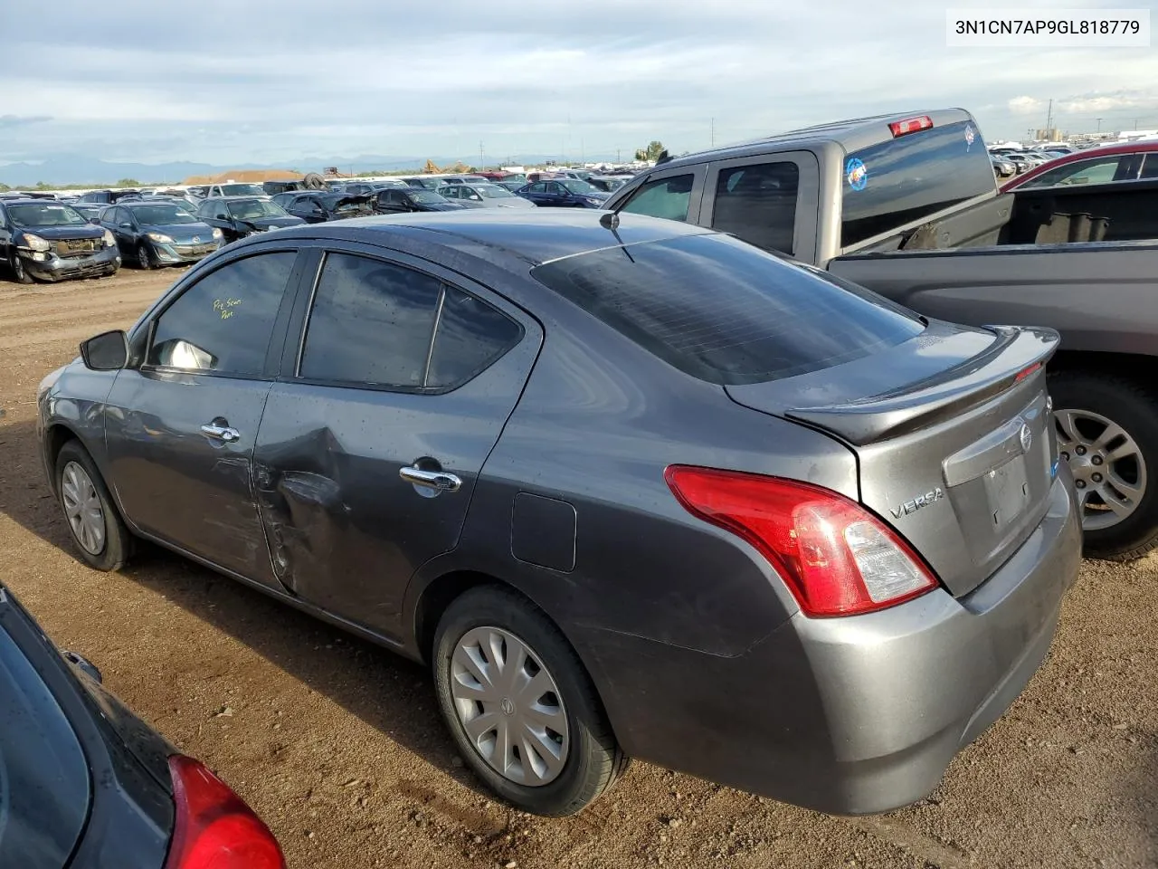 2016 Nissan Versa S VIN: 3N1CN7AP9GL818779 Lot: 68729104