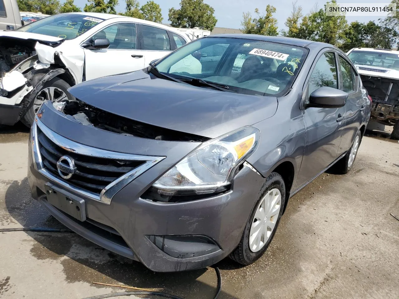 2016 Nissan Versa S VIN: 3N1CN7AP8GL911454 Lot: 68940474