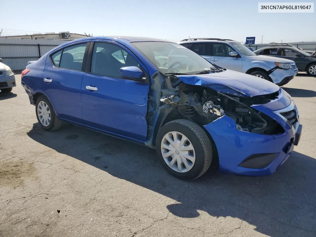 2016 Nissan Versa S VIN: 3N1CN7AP6GL819047 Lot: 69089834