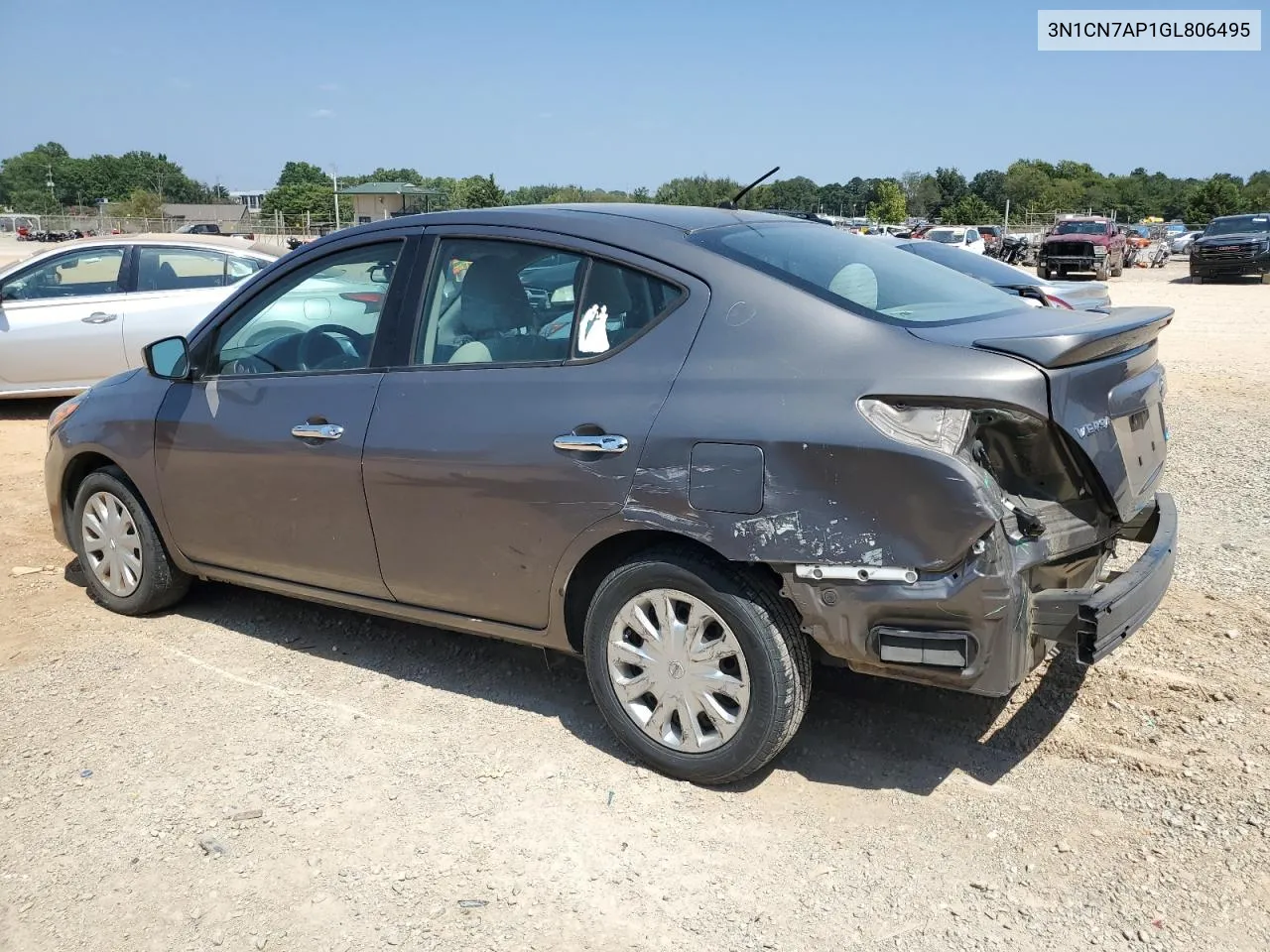 2016 Nissan Versa S VIN: 3N1CN7AP1GL806495 Lot: 69325814