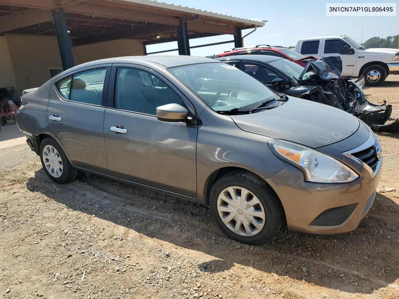 2016 Nissan Versa S VIN: 3N1CN7AP1GL806495 Lot: 69325814