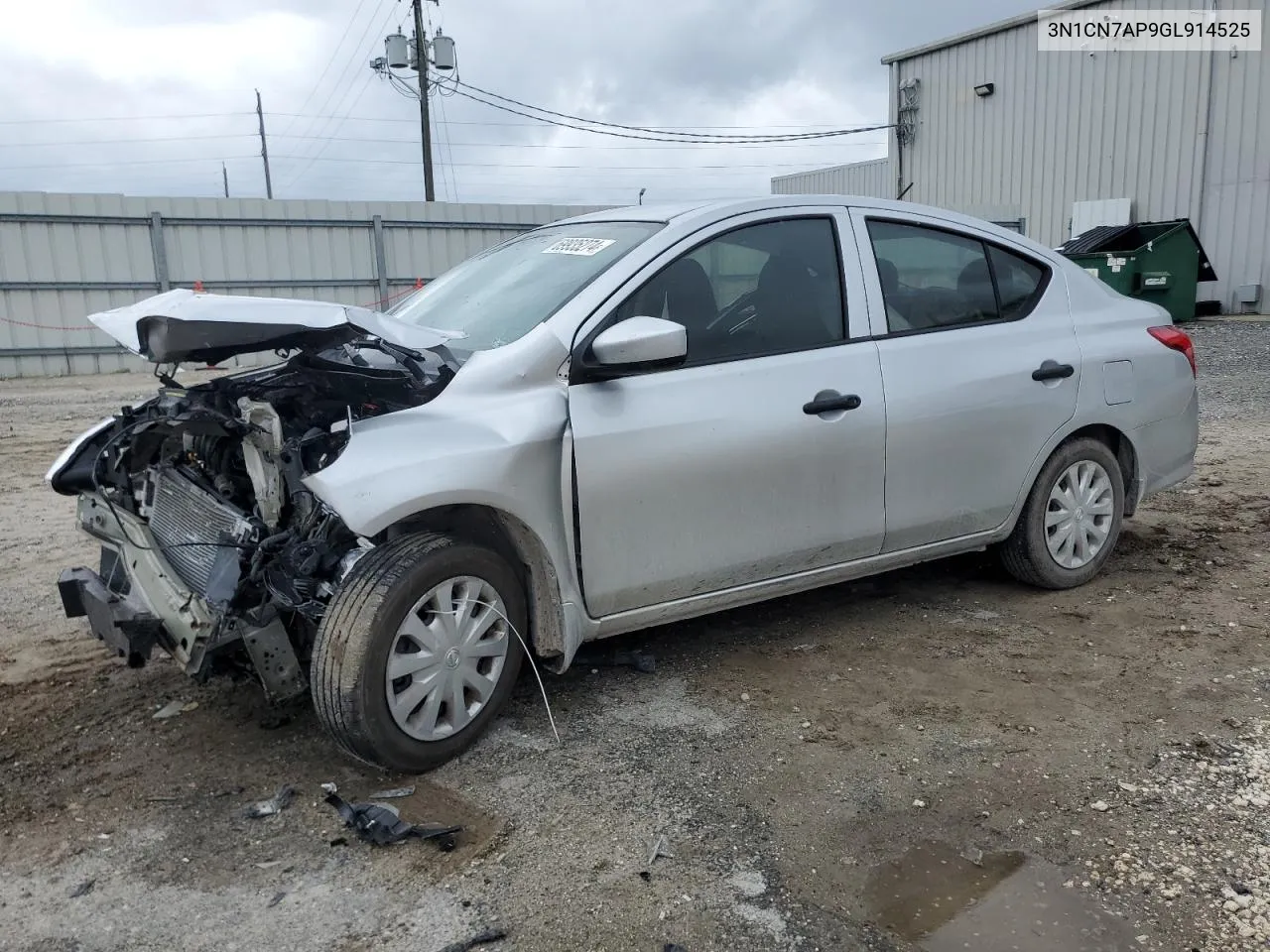 2016 Nissan Versa S VIN: 3N1CN7AP9GL914525 Lot: 69935274