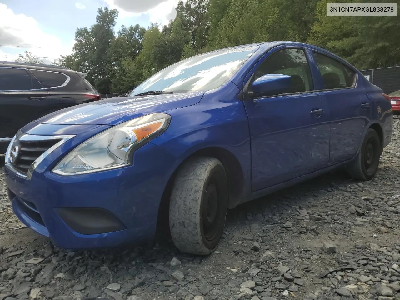 3N1CN7APXGL838278 2016 Nissan Versa S