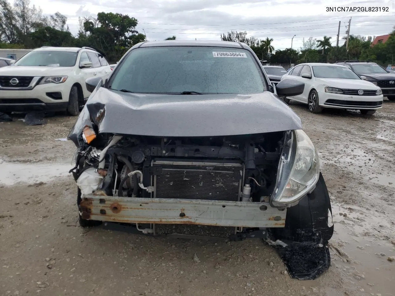 2016 Nissan Versa S VIN: 3N1CN7AP2GL823192 Lot: 70663864