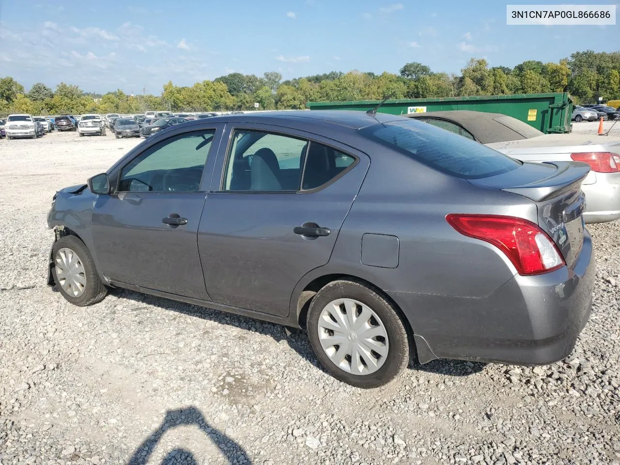 2016 Nissan Versa S VIN: 3N1CN7AP0GL866686 Lot: 70709704