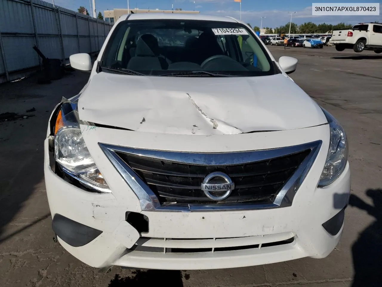 3N1CN7APXGL870423 2016 Nissan Versa S