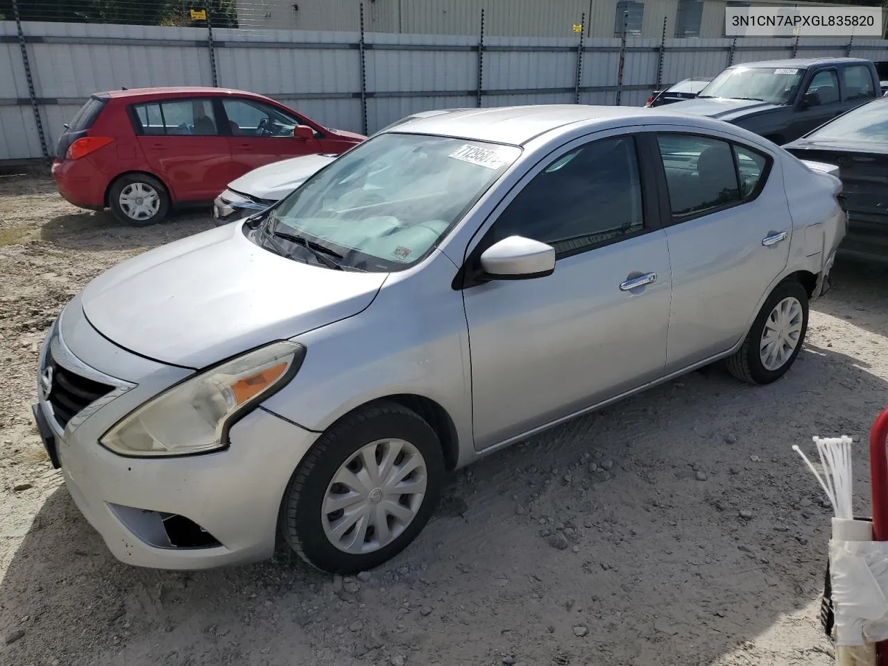 2016 Nissan Versa S VIN: 3N1CN7APXGL835820 Lot: 71295874