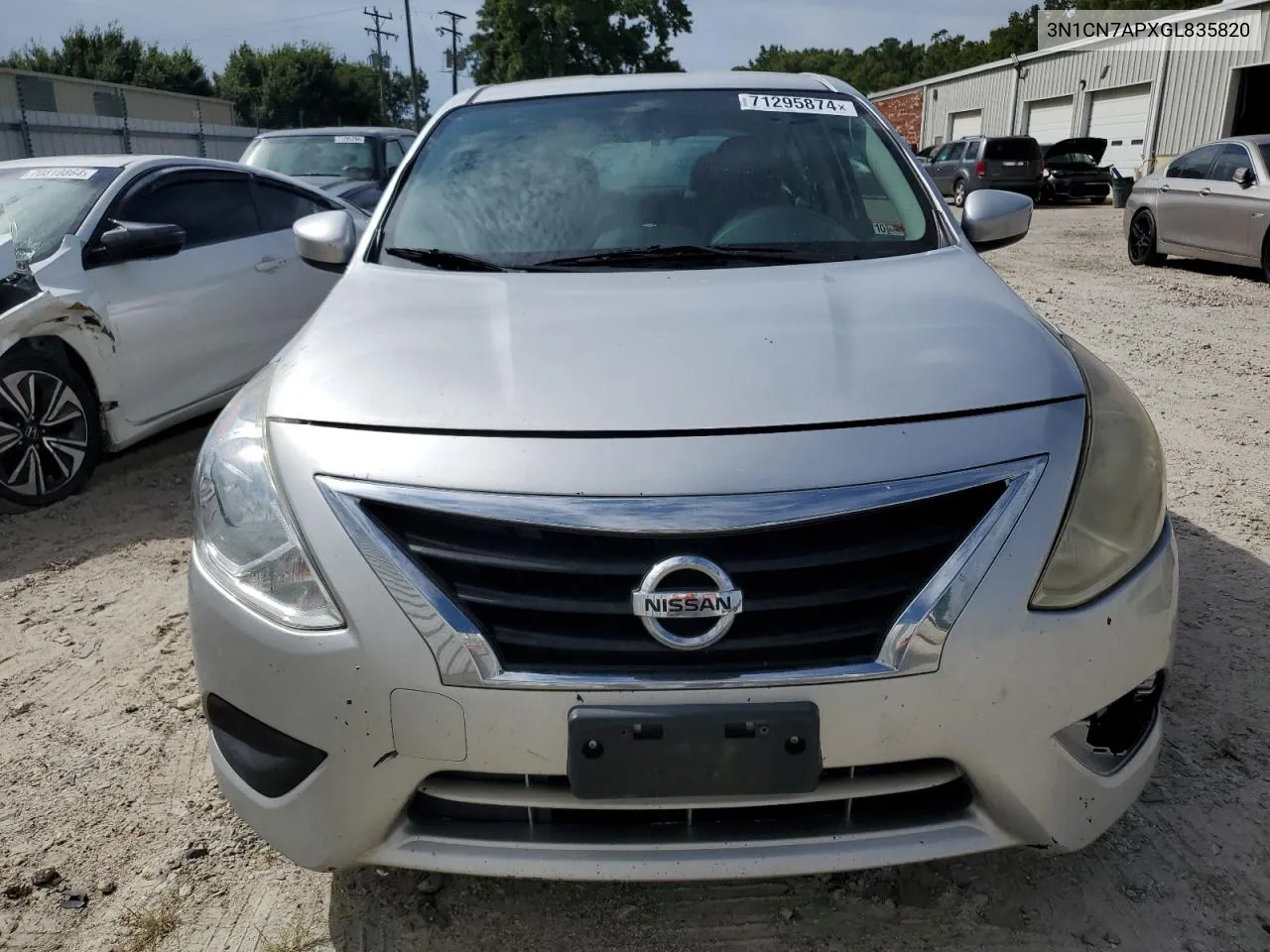 2016 Nissan Versa S VIN: 3N1CN7APXGL835820 Lot: 71295874